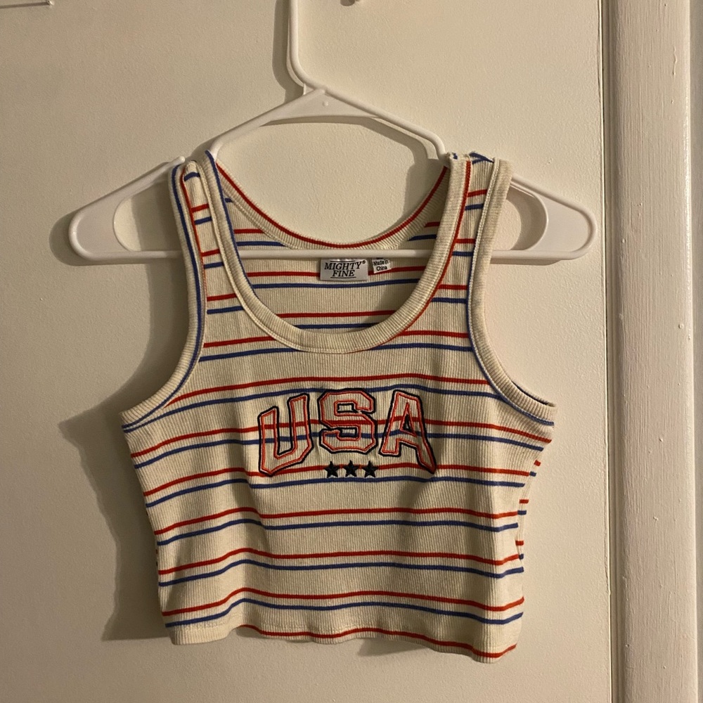 USA - Cropped Tank Top - Size Medium